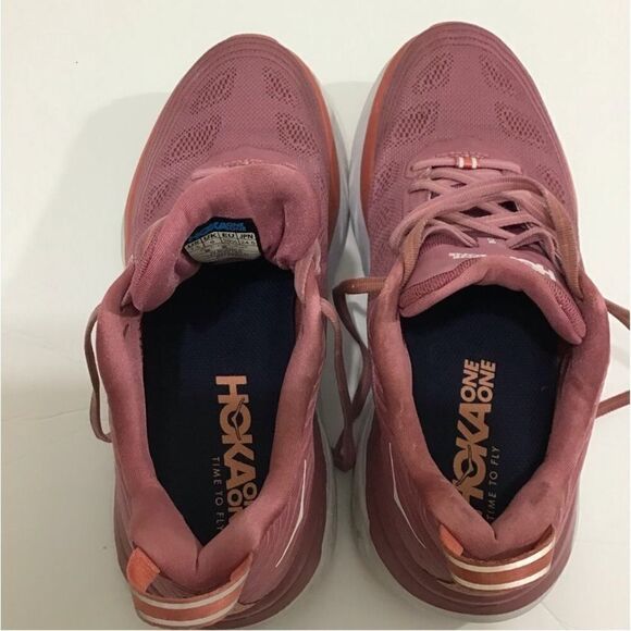 Hoka One One Pink Bondl 6 Running Sneakers Size 7 1/2 - Picture 8 of 8